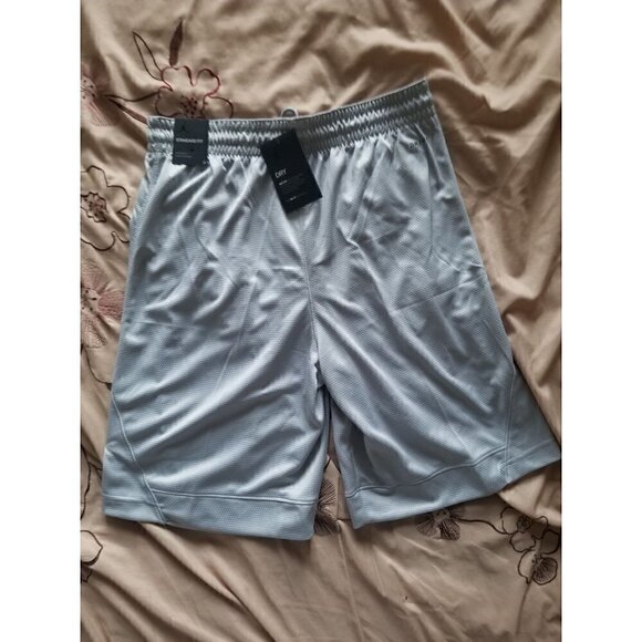 Jordan Rise Striped Triangle Basketball Shorts Men's Size Large  Color: Wolf Gra - Picture 6 of 11